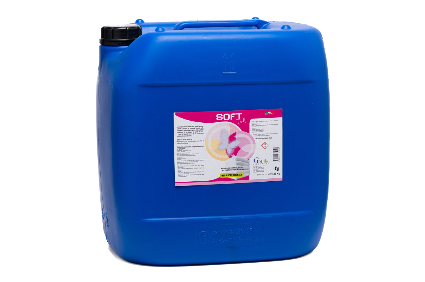Soft Tech kg 25 - Ammorbidente professionale profumato per bucato in lavatrice
