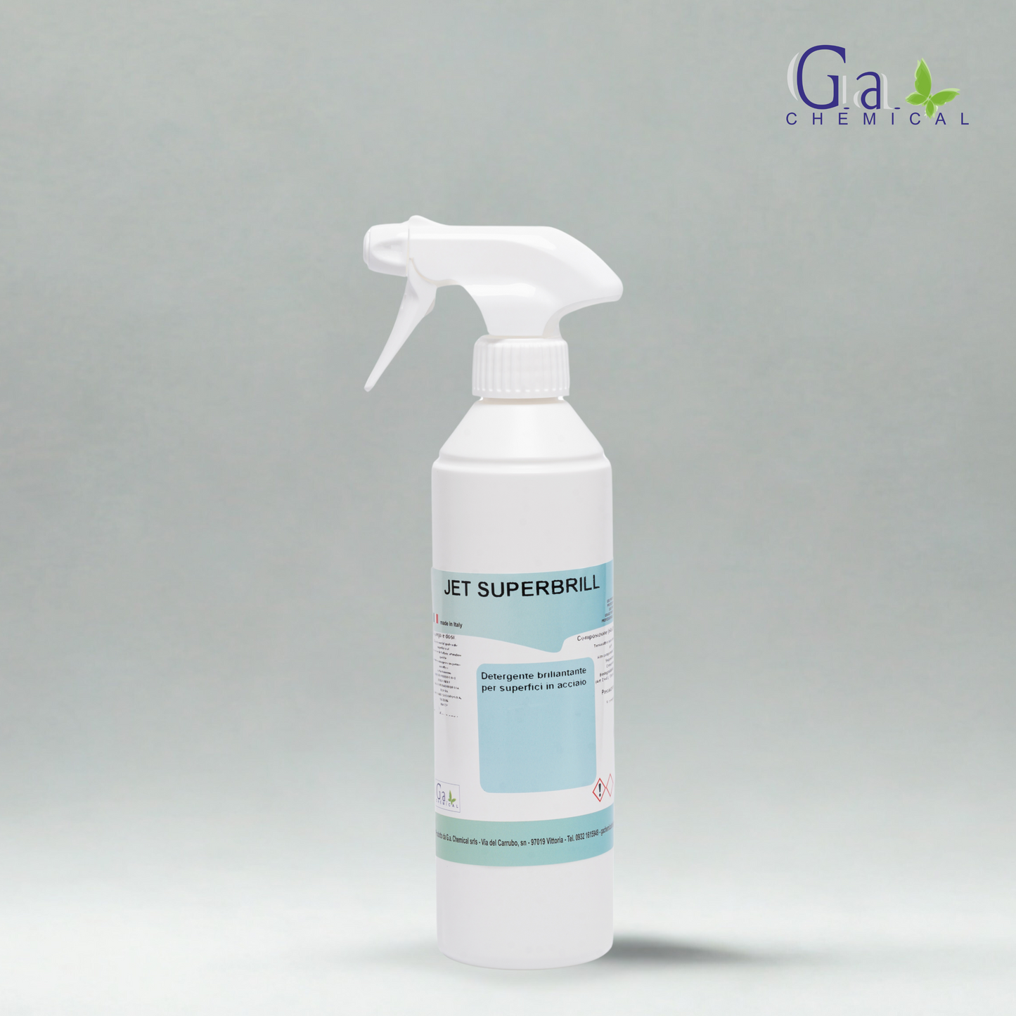 JET SUPERBRILL - Detergente brillantante per superfici in acciaio - 500g