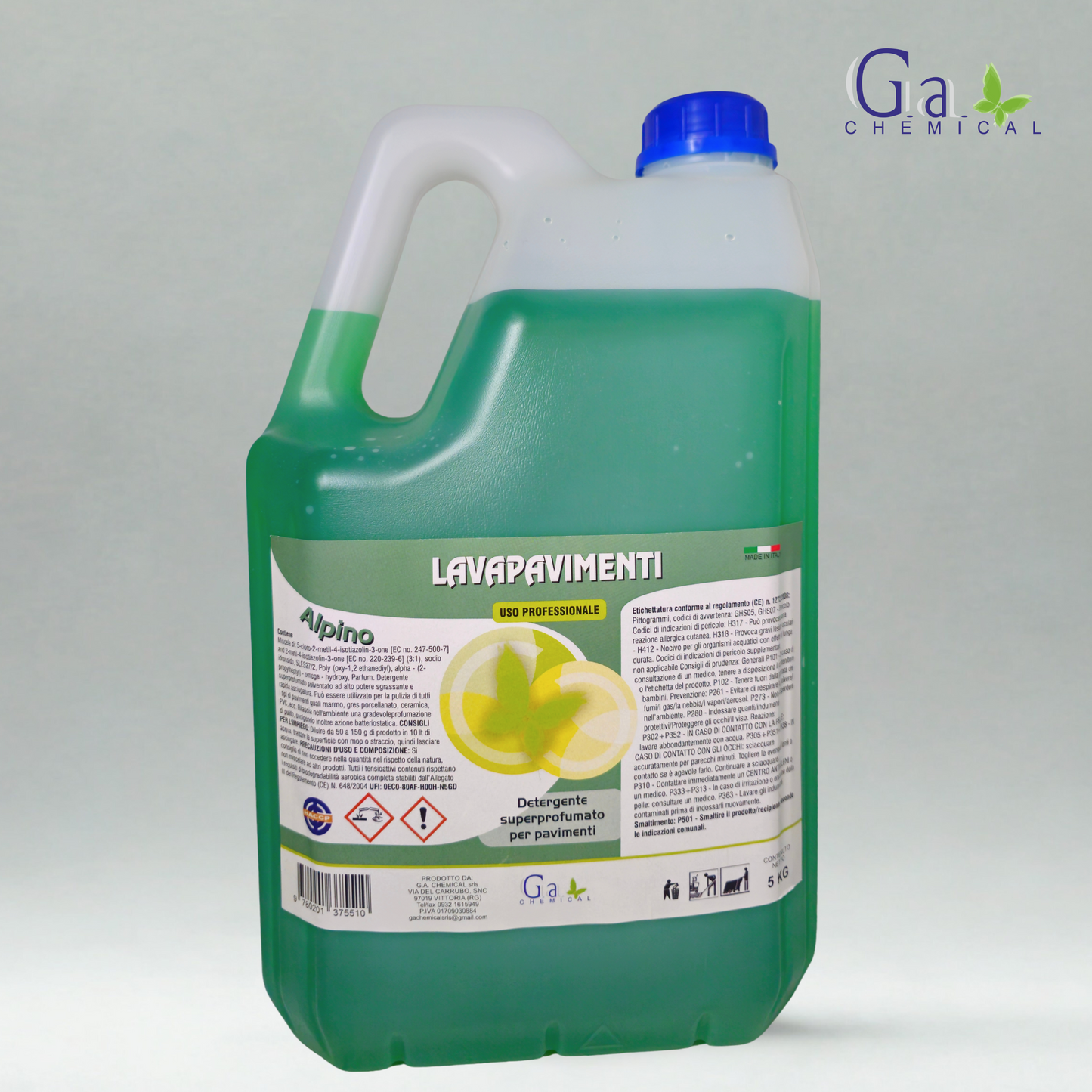 LAVAPAVIMENTI PROFUMATO - Detergente sgrassante per pavimenti - 5kg