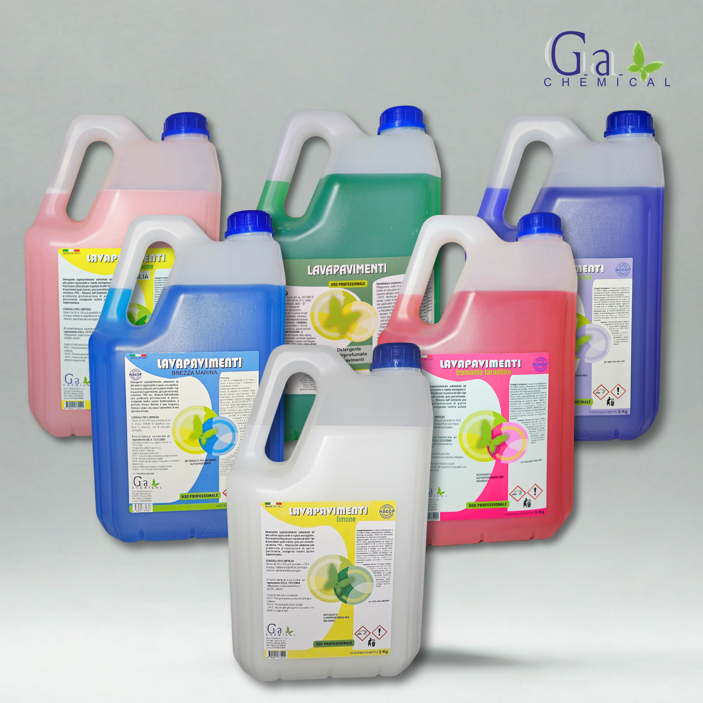LAVAPAVIMENTI PROFUMATO - Detergente sgrassante per pavimenti - 5kg