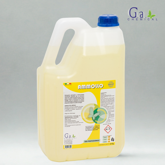 AMMOLLO - Detergente disincrostante concentrato per il prelavaggio delle stoviglie - 6kg, 12kg o 30kg