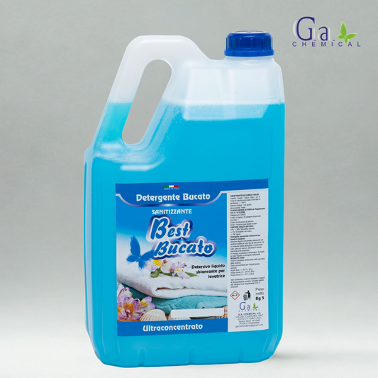 BUCATO SBIANCANTE - Detersivo liquido sbiancante concentrato per lavatrice - 5kg