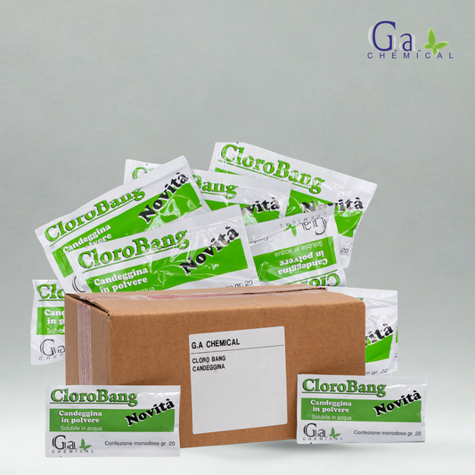 CLORO BANG - Candeggina in polvere solubile - 100 Bustine Monodose da 20g
