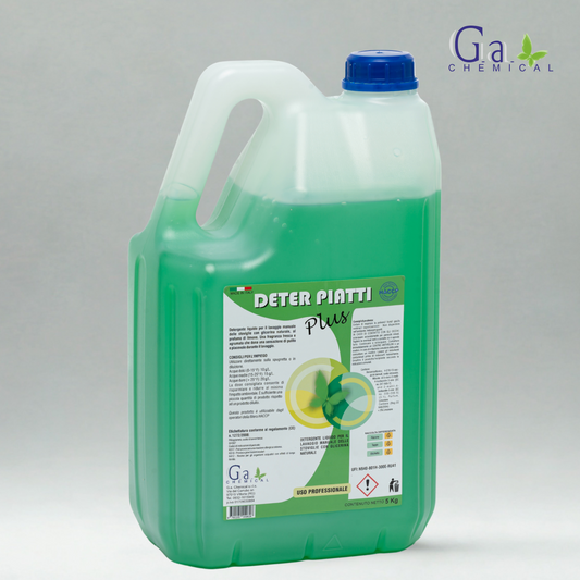 DETER PIATTI - Detergente liquido per il lavaggio manuale delle stoviglie al limone con glicerina naturale - 5kg