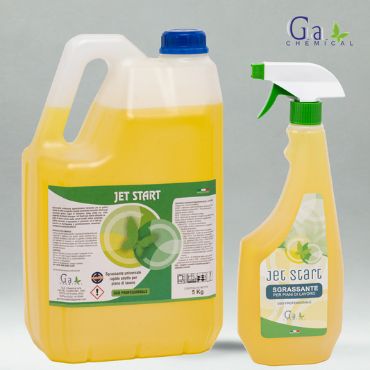 JET START - Sgrassante universale per piani di lavoro - 750ml o 5kg