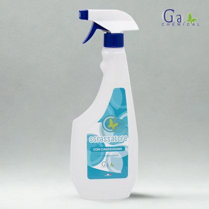 SGRASSATORE CON CANDEGGINA - Detergente sgrassante schiumogeno - 750ml o 5kg