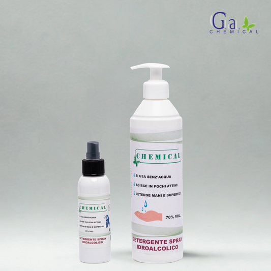 DETERGENTE IDROALCOLICO - Soluzione alcolica per mani e superfici - da 100ml a 5L