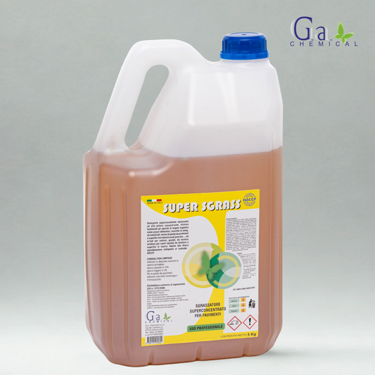 SUPER SGRASS - Sgrassatore superconcentrato per pavimenti e superfici - 5kg