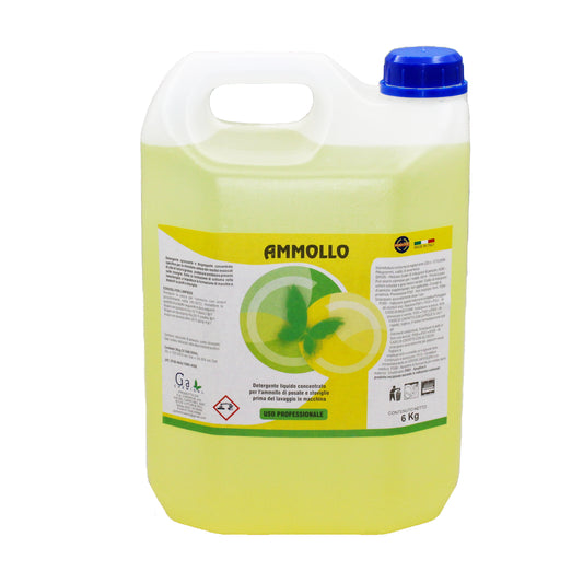Ammollo: 6 / 12 /30 kg - Detergente liquido concentrato per l'ammollo di posate e stoviglie prima del lavaggio in macchina