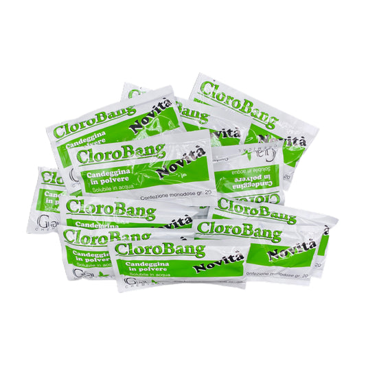 Cloro BANG - Candeggina in polvere confezione monodose da 20gr x 100 bustine