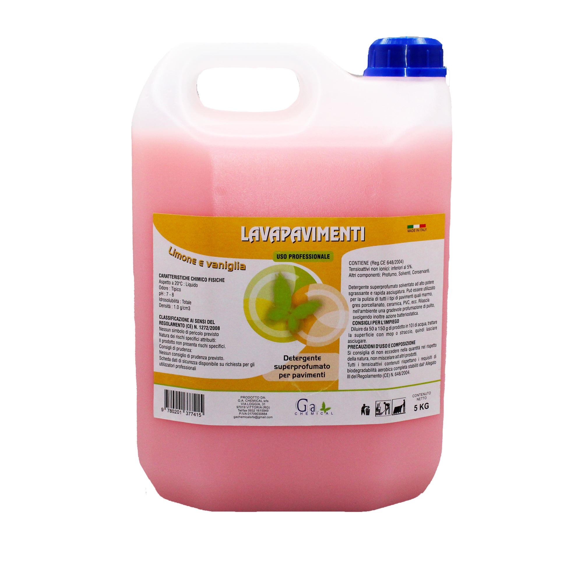 Lavapavimenti Limone & Vaniglia superconcentrato plus - 5 kg - – G.a.  Chemical